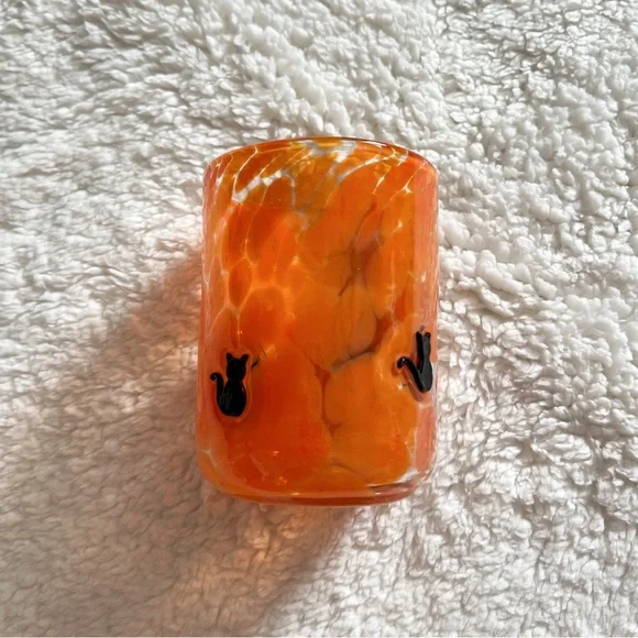 Viral Anthropologie Halloween icon juice glass cat SOLD OUT rare - Picture 3 of 4